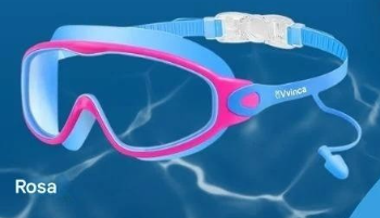 Gafas de natacion con protectores de oidos para niños