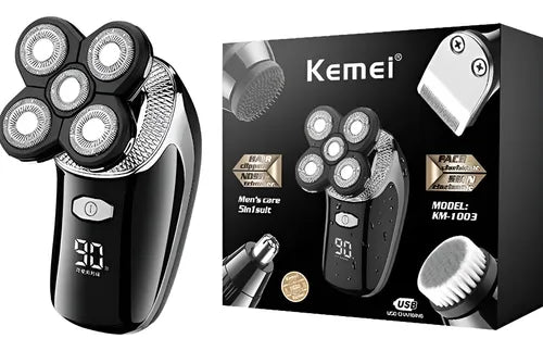 Kemei 5 en 1 – Afeitadora Multifuncional para un cuidado completo
