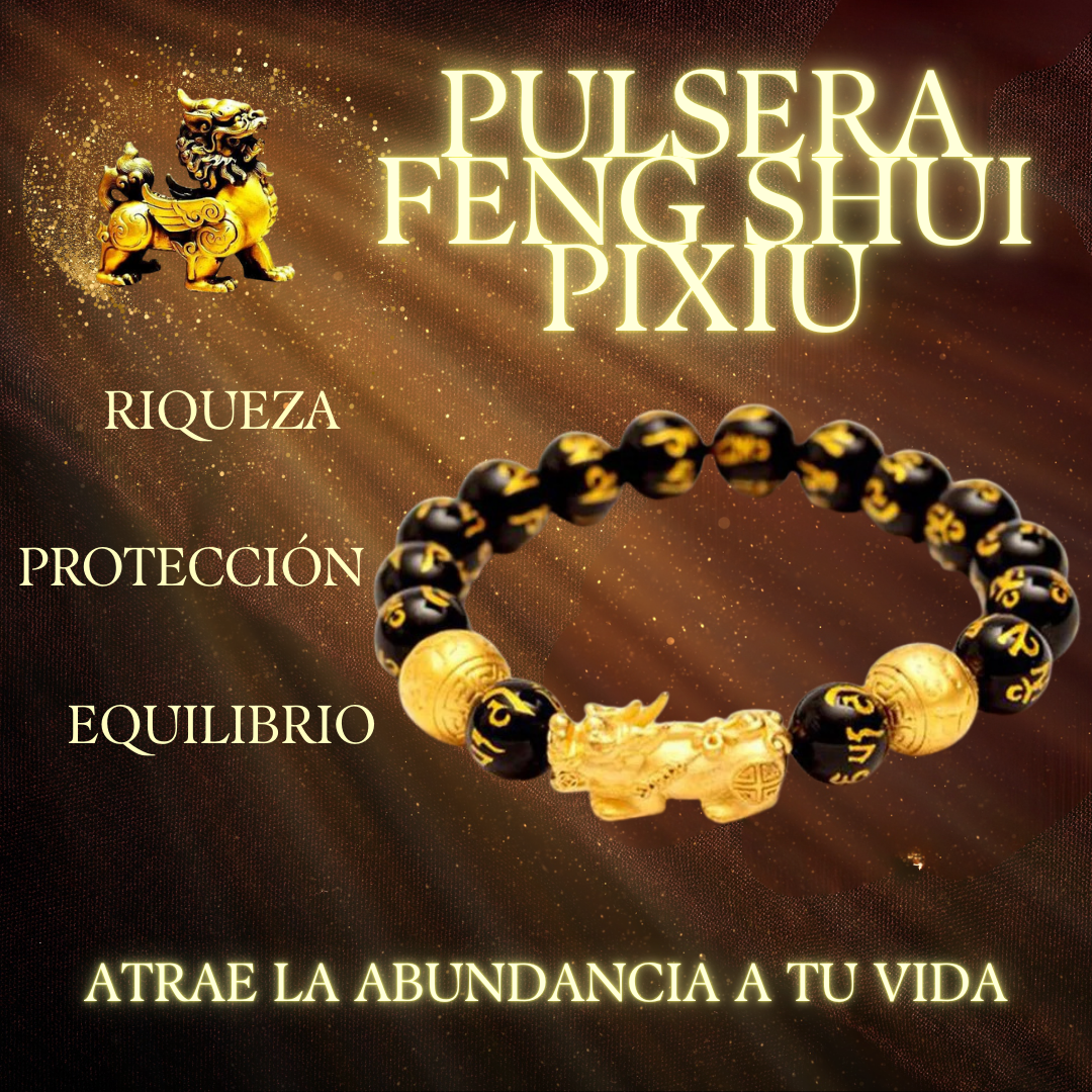 Pulsera Feng shui pixiu Riqueza Protección y Equilibrio