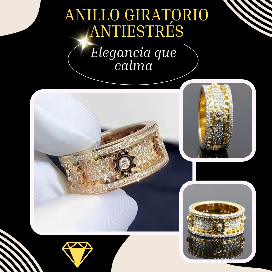 Anillo Giratorio Antiestrés – Elegancia que calma