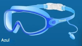 Gafas de natacion con protectores de oidos para niños