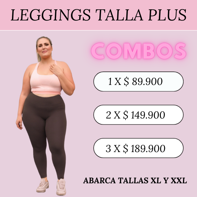 Leggings Talla Plus – Comodidad y Estilo en Cada Movimiento