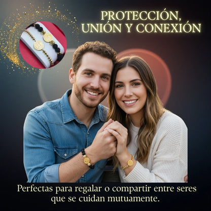 Combo De 2 Pulseras de Protección San Benito Para Parejas + caja de regalo GRATIS