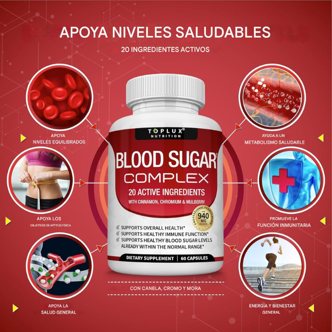 BLOOD SUGAR COMPLEX | Equilibra tu cuerpo y controla tu azúcar de forma natural