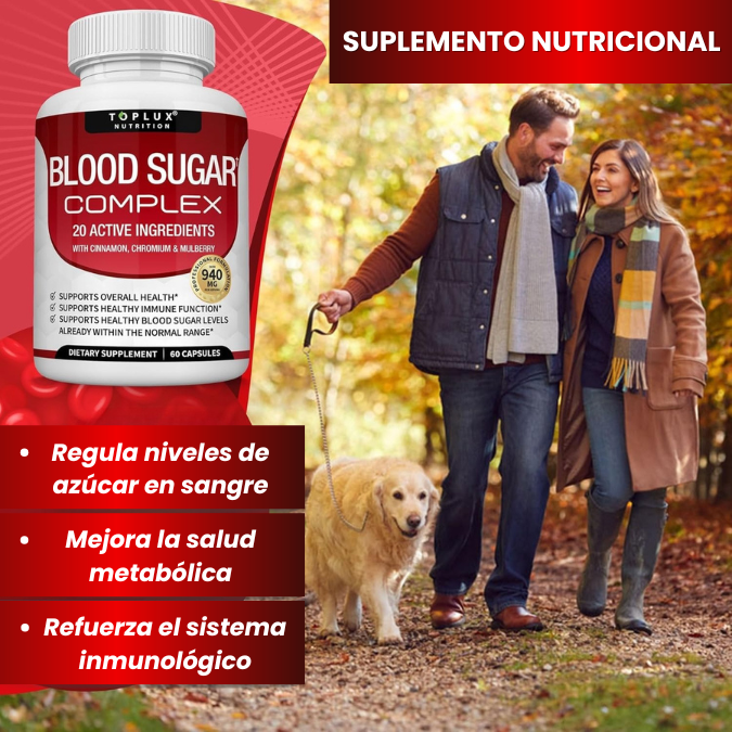 BLOOD SUGAR COMPLEX | Equilibra tu cuerpo y controla tu azúcar de forma natural