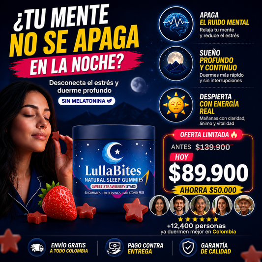 LULLA BITTES GOMITAS | Descanso natural y mente activa sin estrés