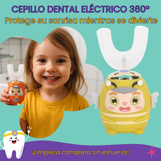 Cepillo Dental Eléctrico 360° para Niños – Limpieza completa en segundos
