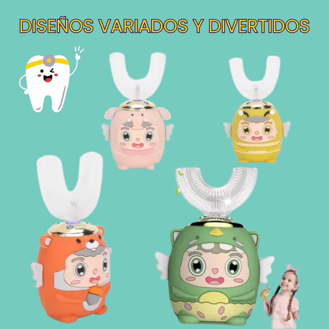 Cepillo Dental Eléctrico 360° para Niños – Limpieza completa en segundos