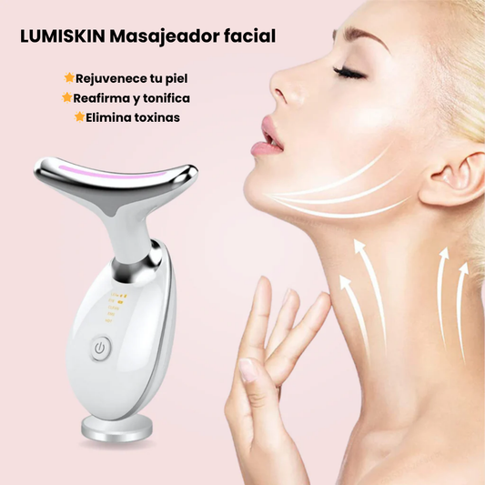 LumiSkin Masajeador facial con luz LED