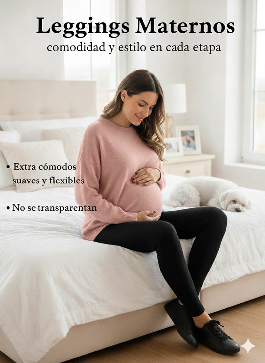 Leggings maternos comodidad y estilo en cada etapa de tu embarazo