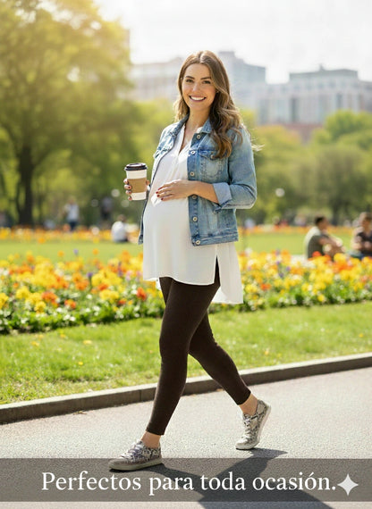 Leggings maternos comodidad y estilo en cada etapa de tu embarazo