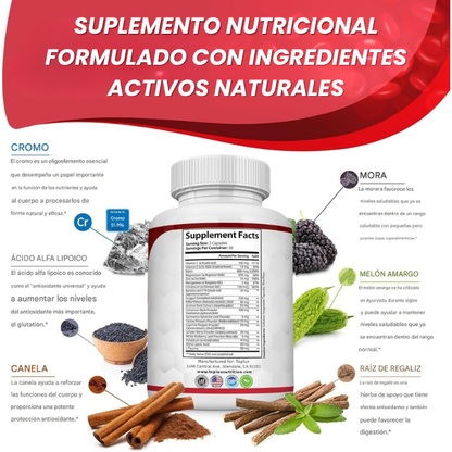 BLOOD SUGAR COMPLEX | Equilibra tu cuerpo y controla tu azúcar de forma natural