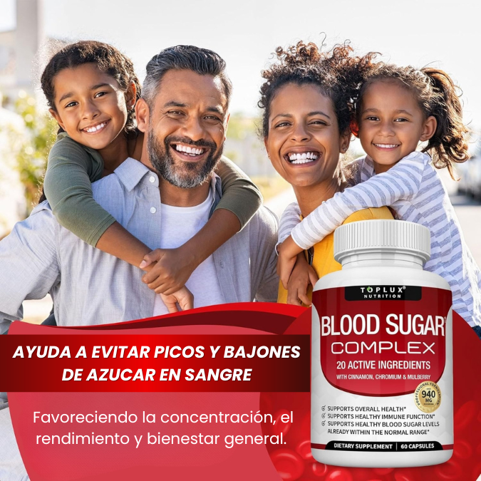 BLOOD SUGAR COMPLEX | Equilibra tu cuerpo y controla tu azúcar de forma natural