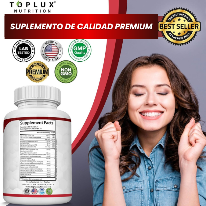 BLOOD SUGAR COMPLEX | Equilibra tu cuerpo y controla tu azúcar de forma natural