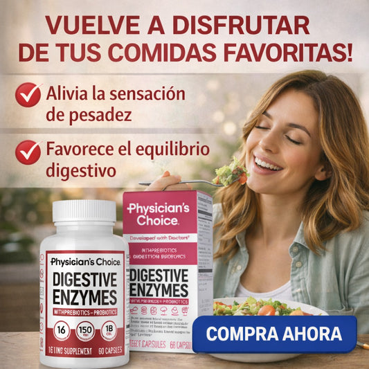 Digestive Encymes | Cuida tu digestión y disfruta más tus comidas