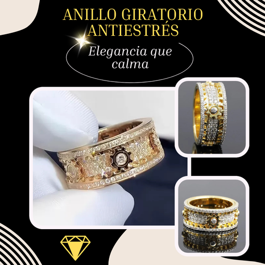 Anillo Giratorio Antiestrés – Elegancia que calma