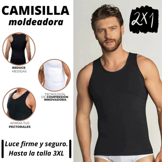Camisilla Moldeadora para Hombres 2 x 1 – Luce más firme y seguro