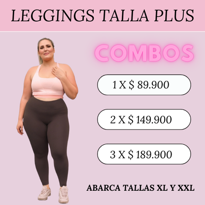 Leggings Talla Plus – Comodidad y Estilo en Cada Movimiento