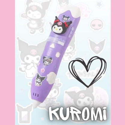 Lápiz 3D de Kuromi – Crea figuras reales en segundos (Edición Especial)