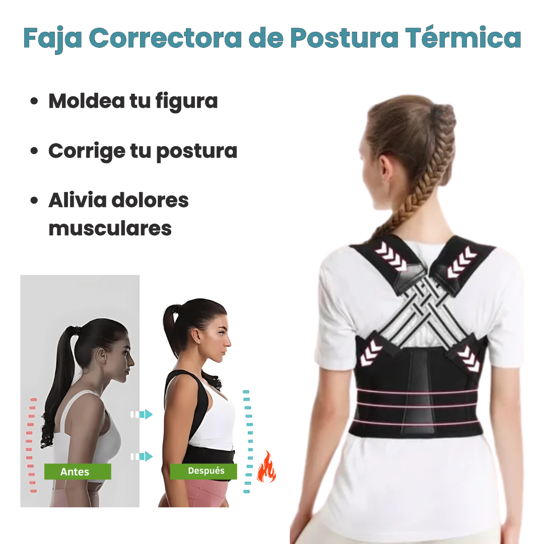 Faja Térmica Correctora de Postura