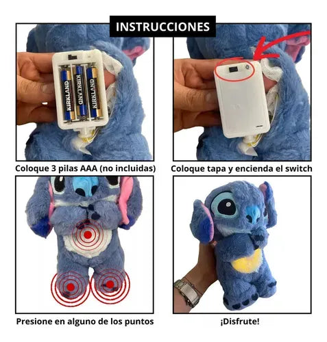 Peluche Stitch que respira - Relaja y tranquiliza