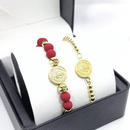 Combo De 2 Pulseras de Protección San Benito Para Parejas + caja de regalo GRATIS