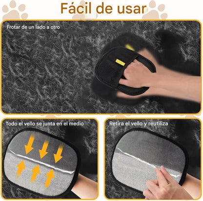 PeluClean guantes para limpieza de pelos de mascotas x 2 unidades