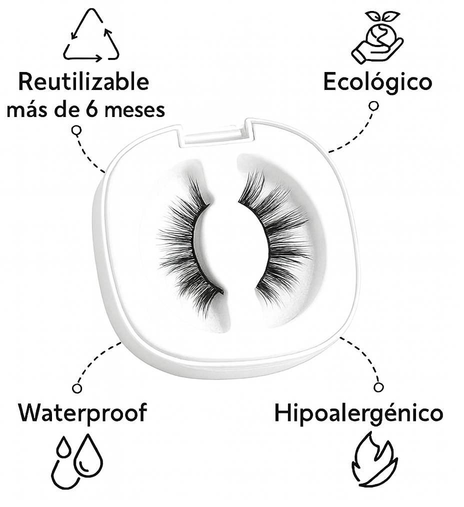 ¡Maglashes Nuevas Pestañas Magnéticas, sin pegamento ni delineador!