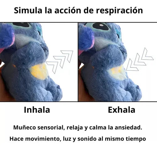 Peluche Stitch que respira - Relaja y tranquiliza