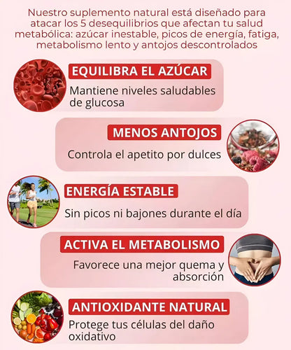 BLOOD SUGAR COMPLEX | Equilibra tu cuerpo y controla tu azúcar de forma natural