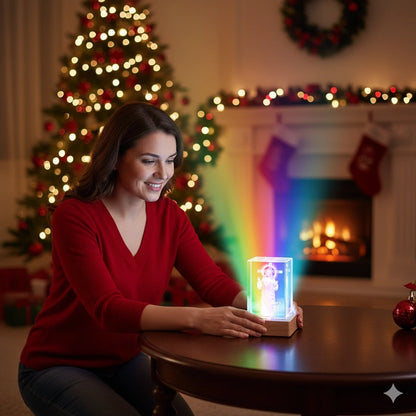 Lámpara Multicolor Jesús en Cubo 3D | Ilumina tu hogar y une a la familia