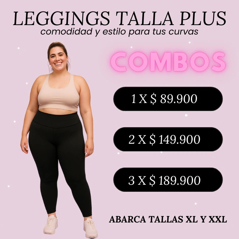 Leggings Talla Plus – Comodidad y Estilo en Cada Movimiento