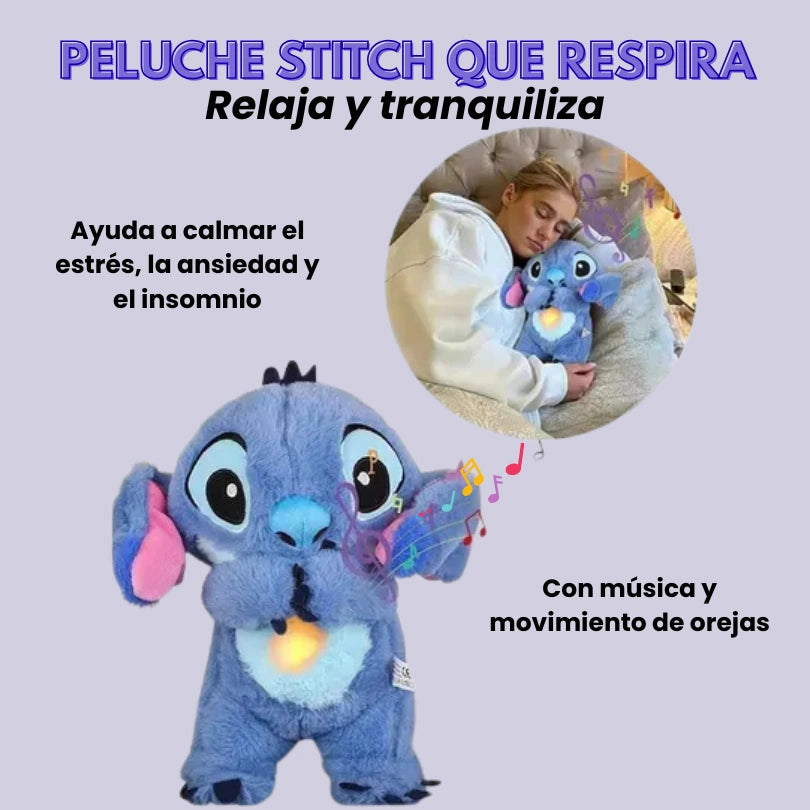 Peluche Stitch que respira - Relaja y tranquiliza