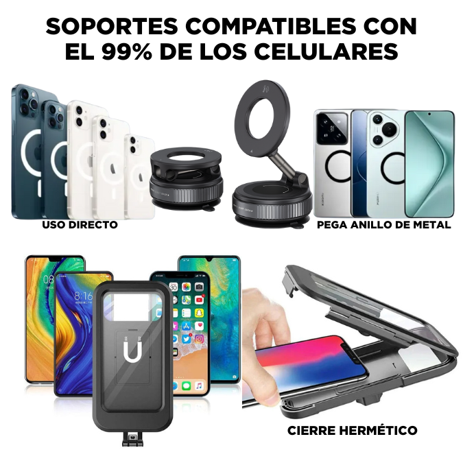 Combo FirmeGo Dúo – Soportes Inteligentes para Celular