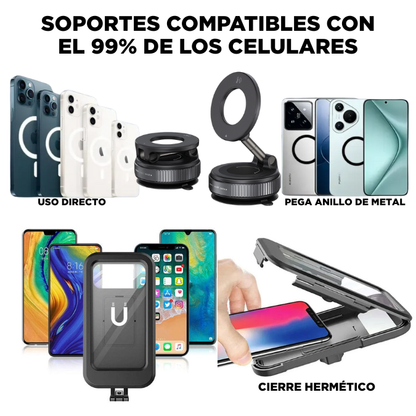 Combo FirmeGo Dúo – Soportes Inteligentes para Celular